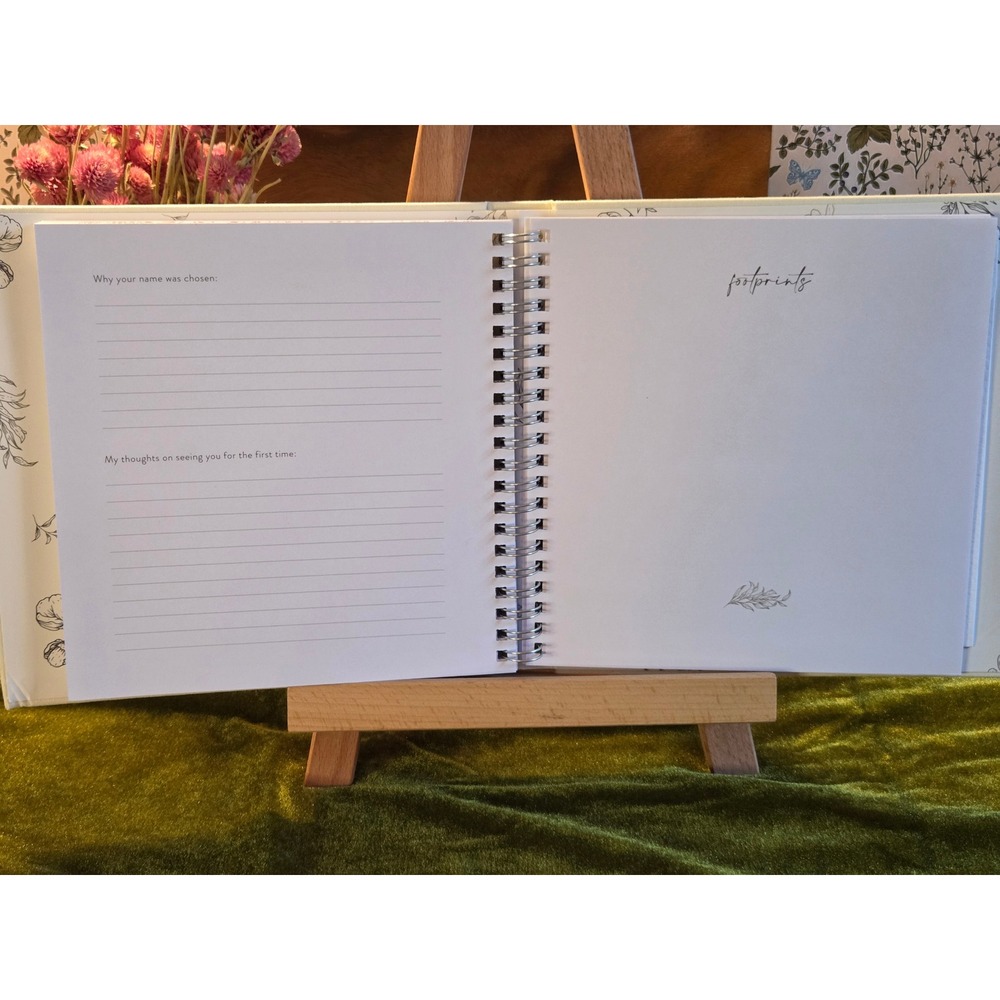 Sweet Beginning Pregnancy Journal Keepsake Memory Book Mom Baby Milestone - Picture 7 of 10